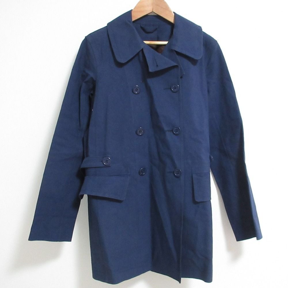 Louis Vuitton Mackintosh Lining Monogram Rubberized Coat 34 Navy