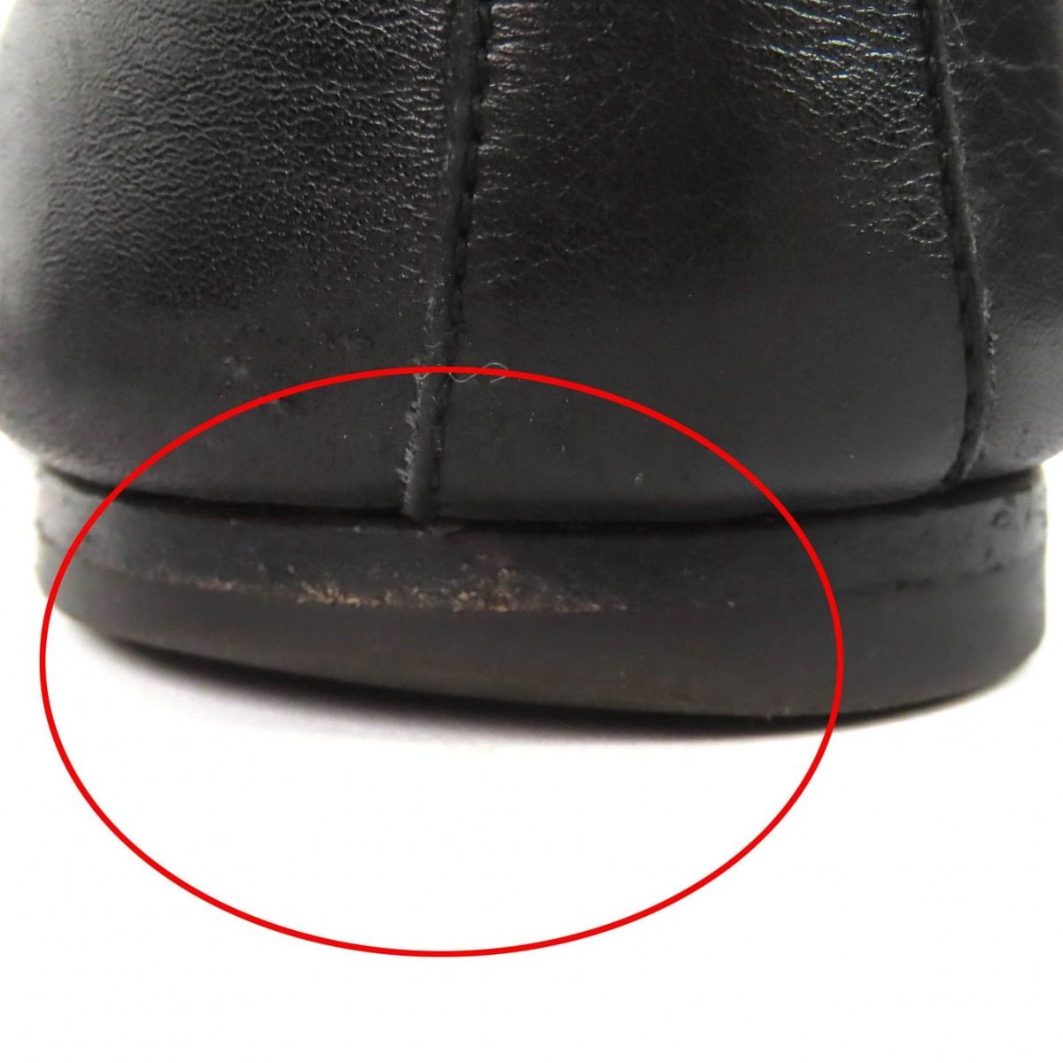 Hermes Horse Carriage Leather Shoes Slip on Black 44 — view 11