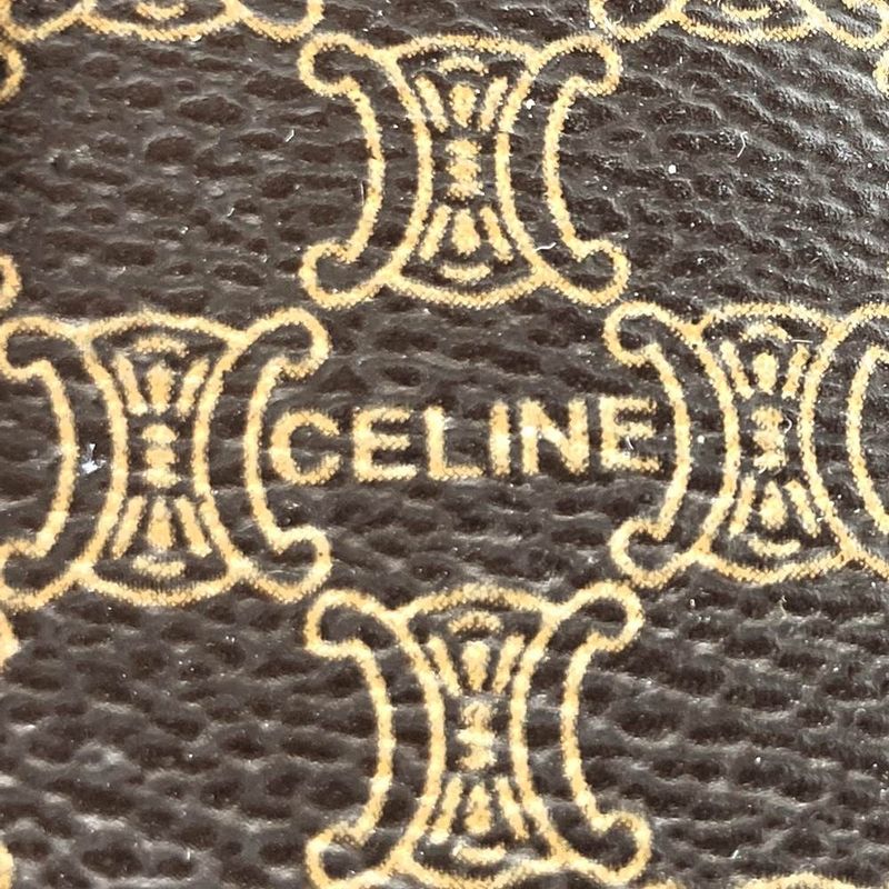 Celine MC96 Backpack Daypack Backpack PVC Leather Macadam Brown Color Casual