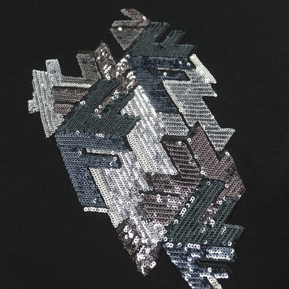 Fendi Fy1217 Made In 2023 100% Cotton Sequins With Logo Crew Neck Short Sleeves