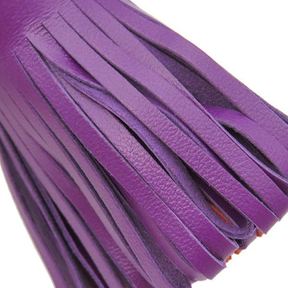 Hermes Key Ring Carmen Tricolor Lamb Skin Violet X Carnelian X Orange Poppy