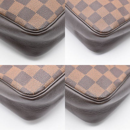 Louis Vuitton Handbag Trousse Makeup Damier Ebène Brown N51982 39ka888
