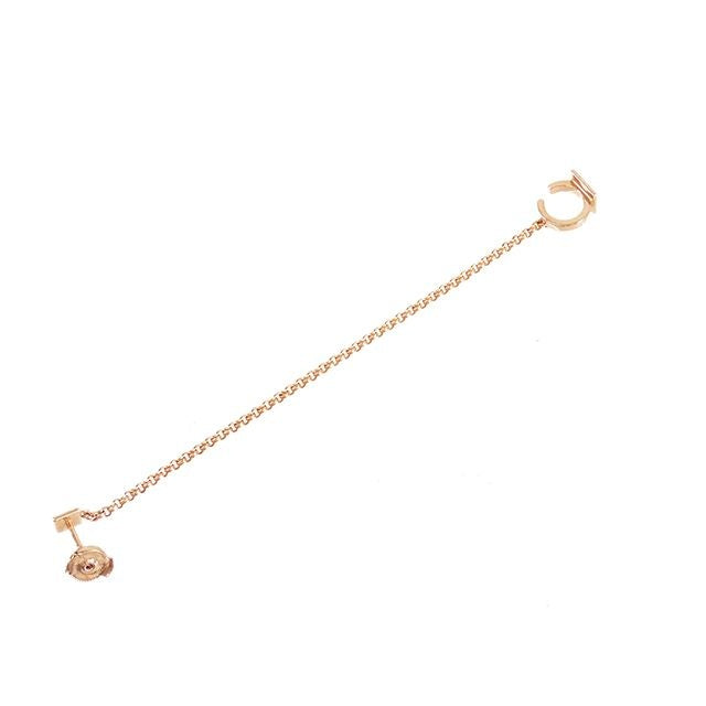 Hermes Clou d'H Single Earring Cuff Pink Gold 18K Right Ear — view 3