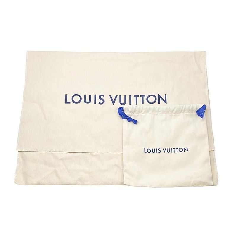 Louis Vuitton Shoulder Bag Chess Messenger N40706 Damier Denim Blue Beige Louis