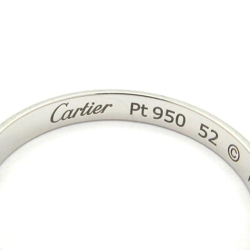 Cartier Ring 52 - Pt950 With Engraved Initials