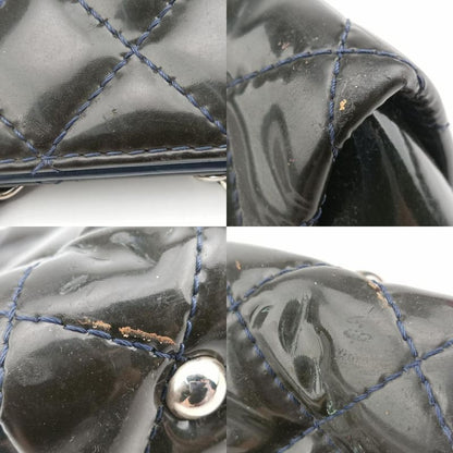 CHANEL  Matelasse Coco Mark GST Navy Patent A6573417188712