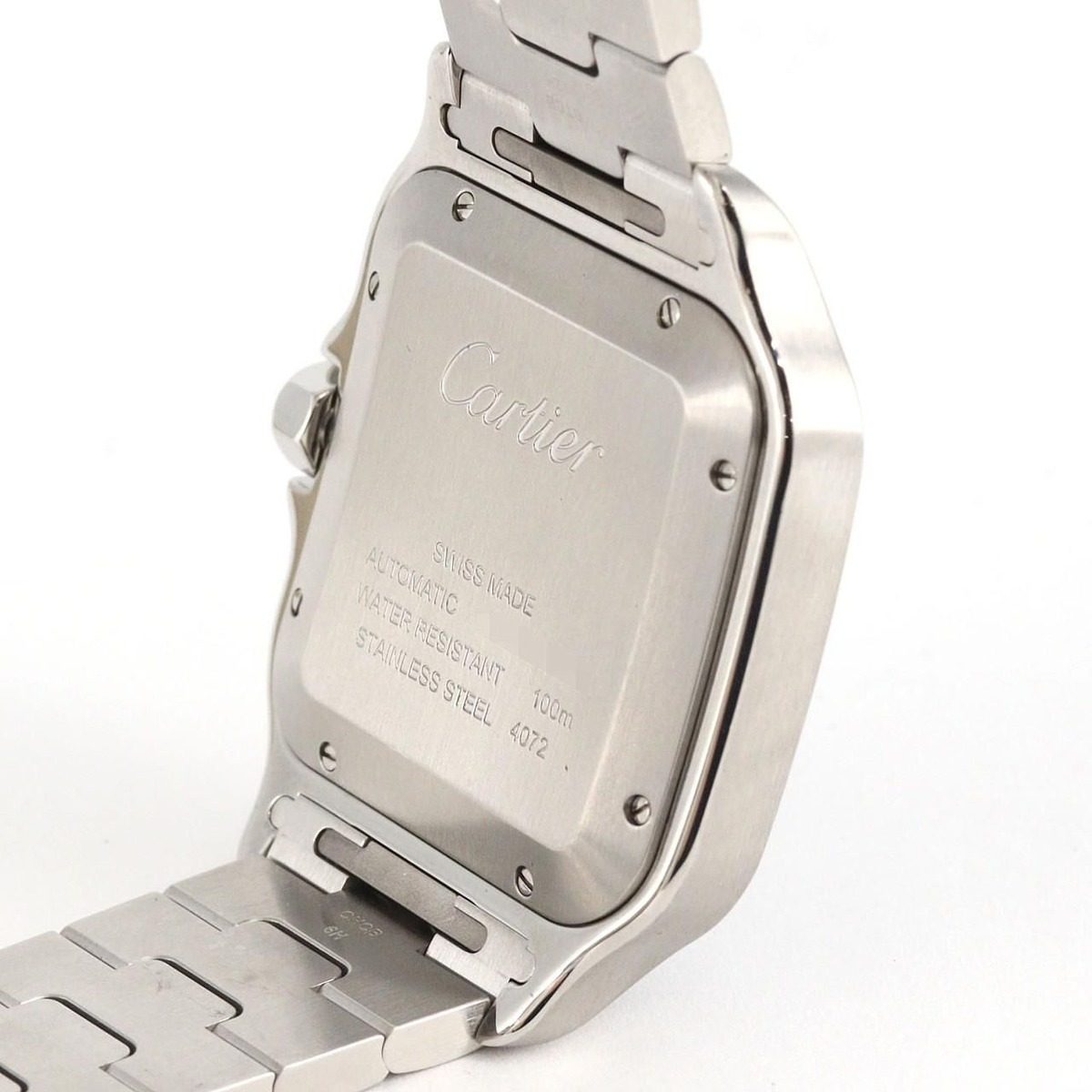 Cartier Santos de Cartier SS Automatic Volume Watch — view 6