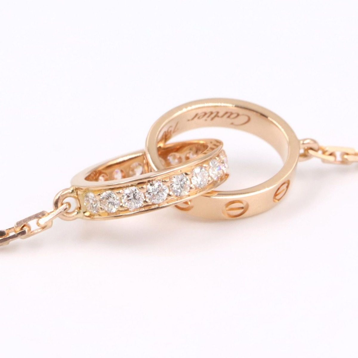 Cartier Necklace Baby Love Diamond 43.5 cm 18k Pink Gold — view 5