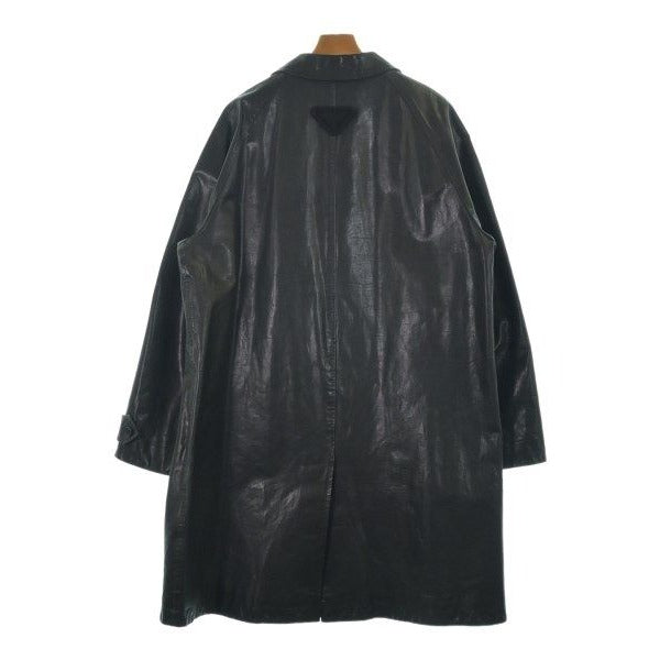 Prada Coat Leather Black — view 2