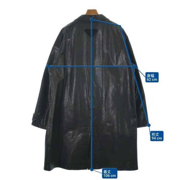 Prada Coat Leather Black — view 8