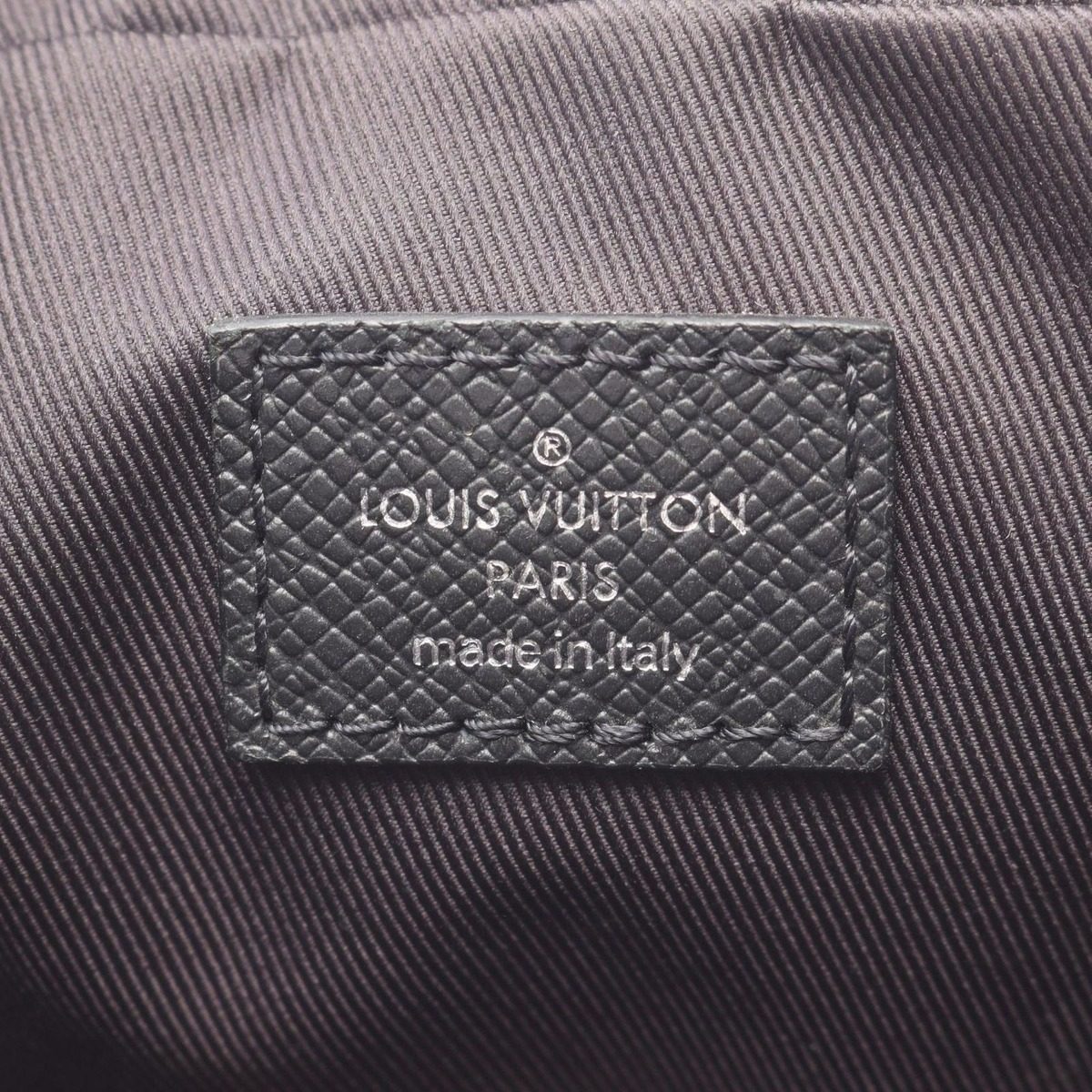 Louis Vuitton Waist Bag Outdoor Noir Black Canvas Leather — view 4