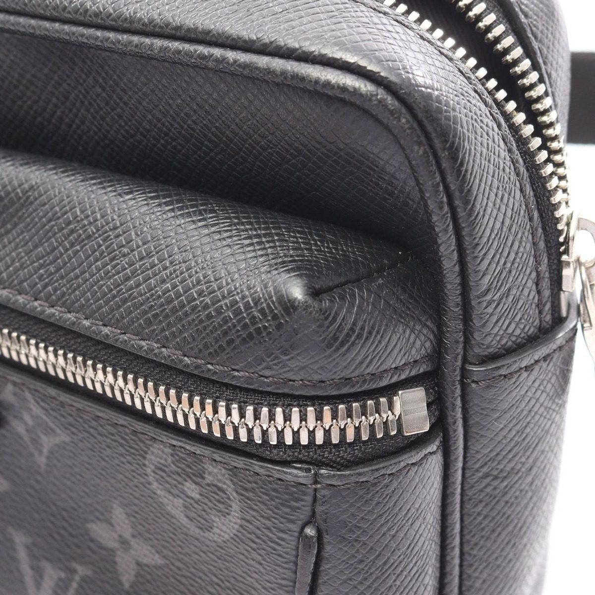 Louis Vuitton Waist Bag Outdoor Noir Black Canvas Leather — view 9