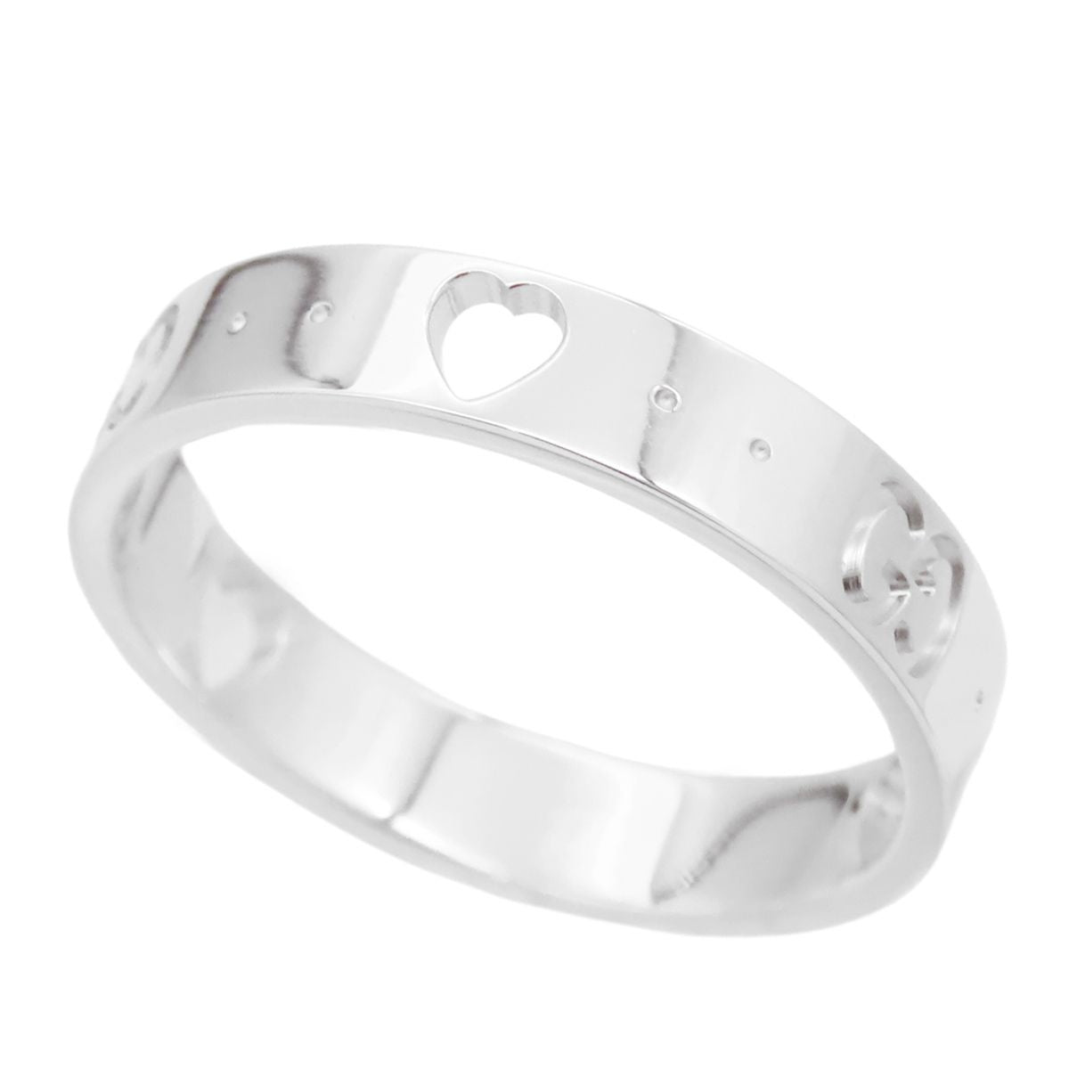 Gucci Icon Amor Ring White Gold 18k Heart