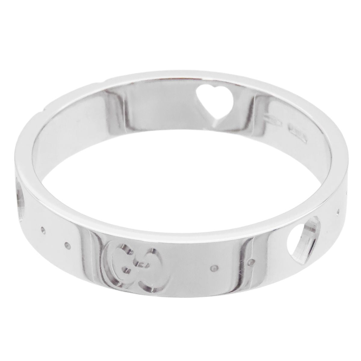 Gucci Icon Amor Ring White Gold 18k Heart — view 2