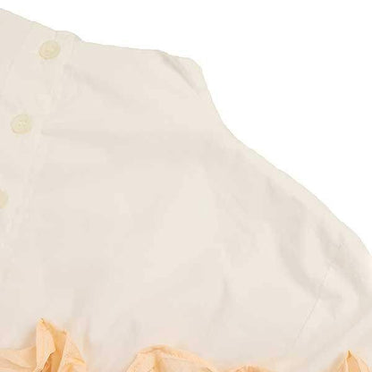 Loewe 20ss Smock Dress Wrinkle Pleats Layered Dress S2106050fa Pinkish & White