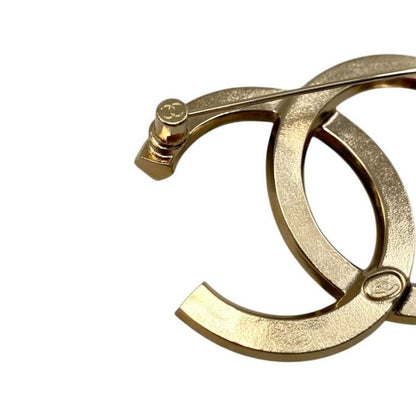 Chanel Brooch Coco Mark Abc335 A24c Square Rhinestone Gold Black Chanel