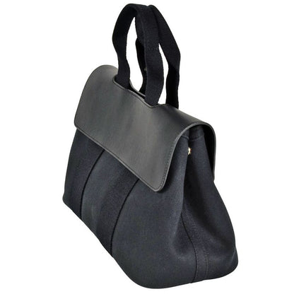 Hermes Valparaiso PM Handbag Twirl Chevron Black