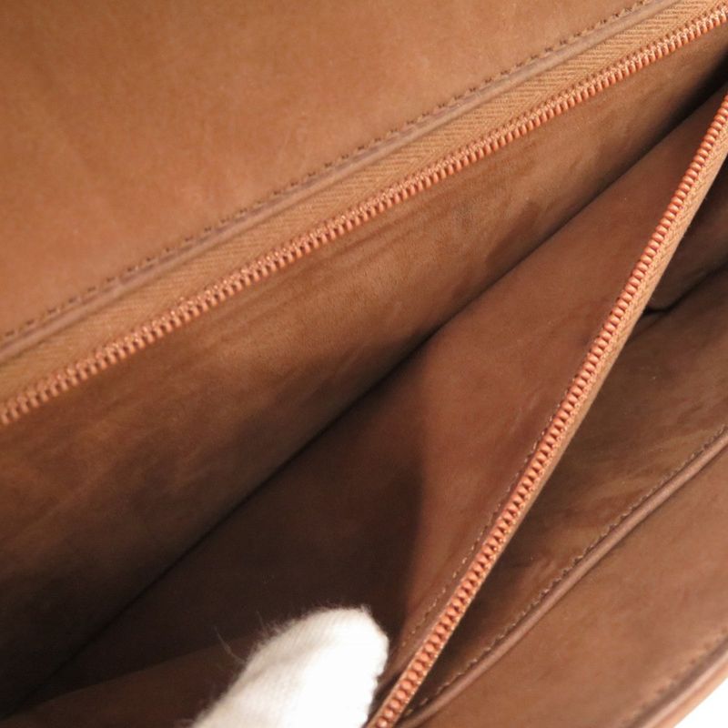 Hermes Alcazar Dobris Brown Stamped 0E (1975) Shoulder Bag 0156 Hermes