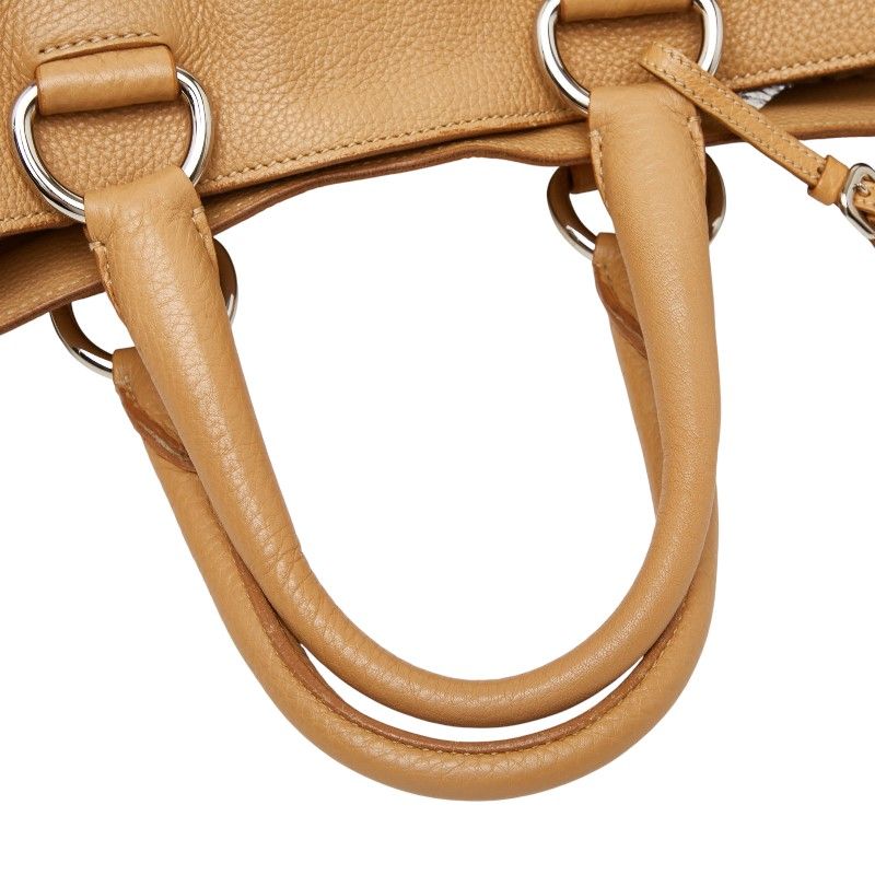 Prada Bn1713 Beige Leather Women's Prada