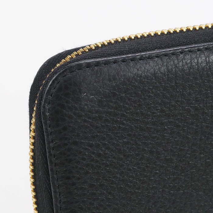 Prada Zip Around Vitero Leather 1ml506 Long Wallet Round Zipper Leather Women