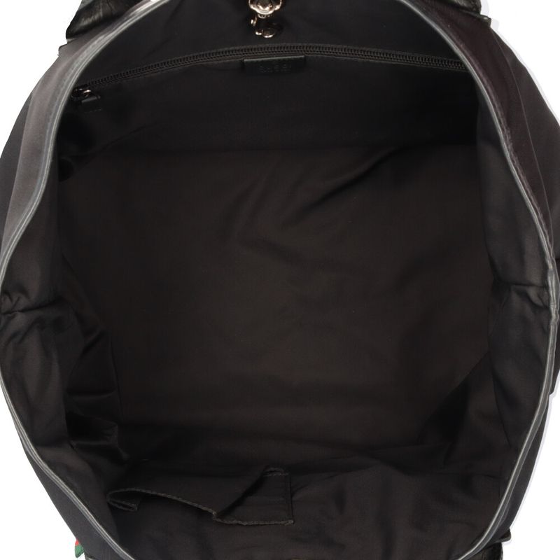 Gucci Sherry Tote Bag Nylon Campus 246394 Black Unisex Gucci  Gucci