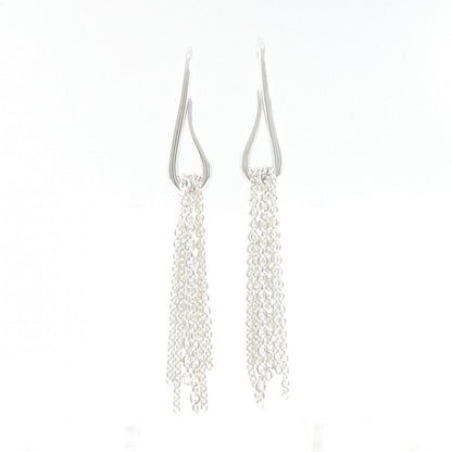 Hermes Ricole Earrings Silver