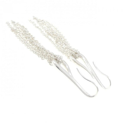 Hermes Ricole Earrings Silver — view 3