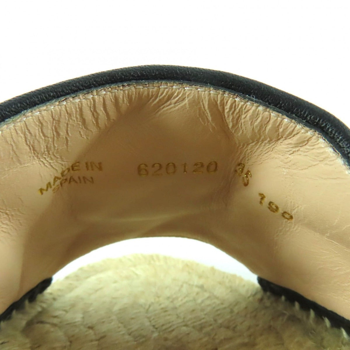 Gucci GG Canvas Marmont Espadrille Sandals Beige Gold 35 — view 11