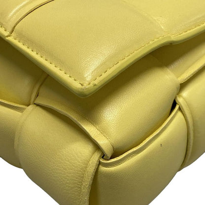 Bottega Veneta Shoulder Bag Padded Cassette Yellow Lambskin