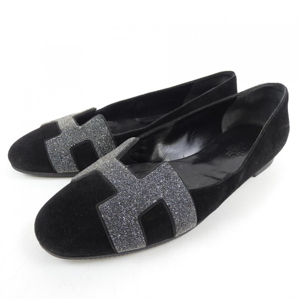 Hermes Flat Shoes Black 37 — view 3