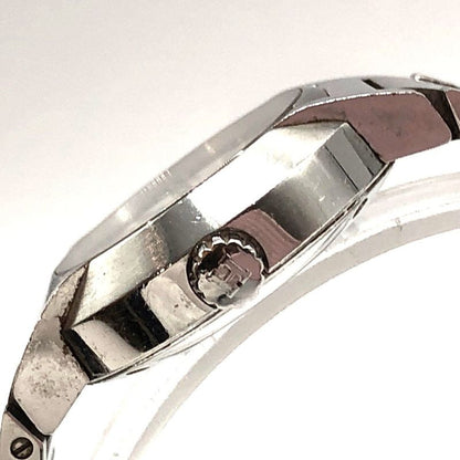 Hermes Nomade No1.210 Watch Quartz Date Metal Belt Silver White Dial Ladies