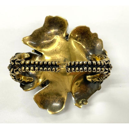 Gucci Flower Double Finger Cocktail Ring L Enamel — view 6