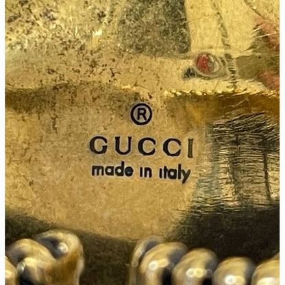Gucci Flower Double Finger Cocktail Ring L Enamel — view 10