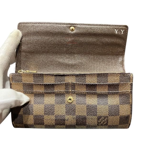Louis Vuitton Damier Porte Monet Carte Cles Di N61725 Long Wallet Unisex