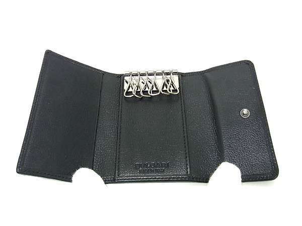 Bvlgari Logomania Canvas 6-stack Key Case Key Case Ladies Black Fm2844