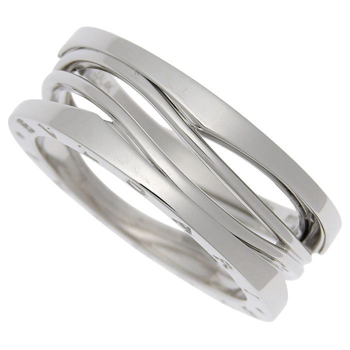 Bvlgari Bulgari B-zero1 Legend Ring 18K White Gold 750 White Gold #65 Equivalent