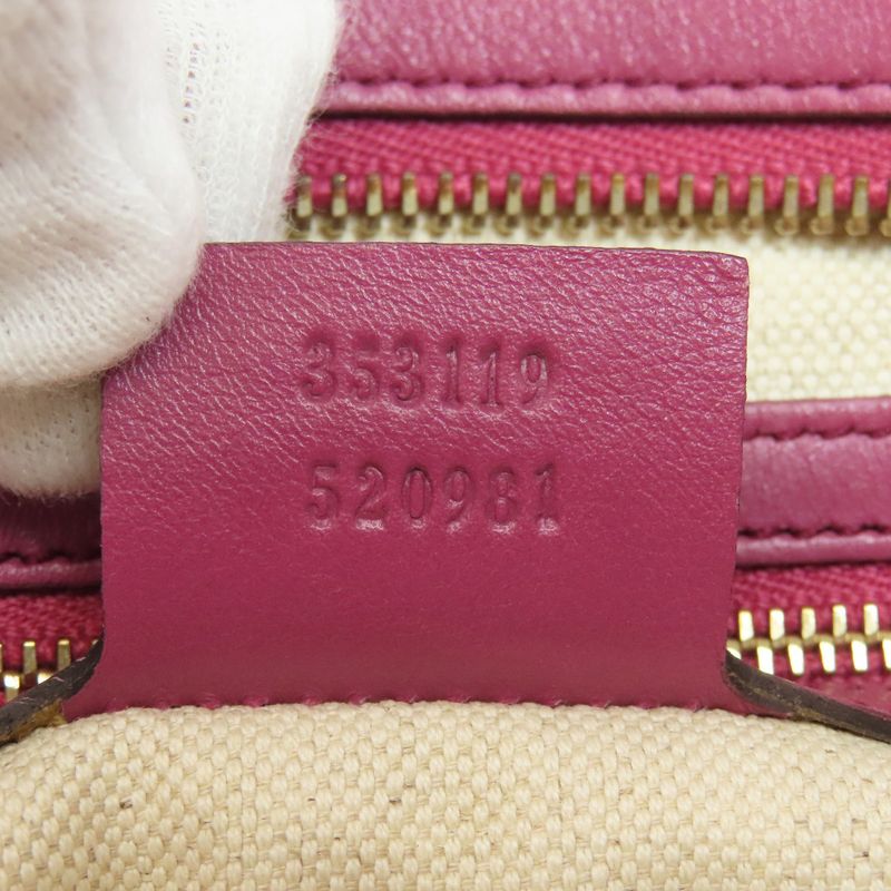 Gucci 353119 GG Signature Cima Handbag Leather Women