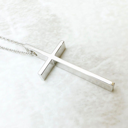 Tiffany & Co Cross White Gold Necklace 45 cm — view 2