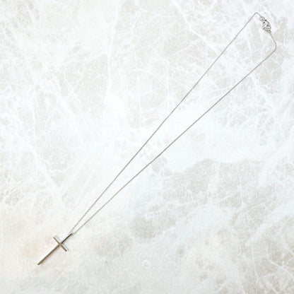 Tiffany & Co Cross White Gold Necklace 45 cm — view 3