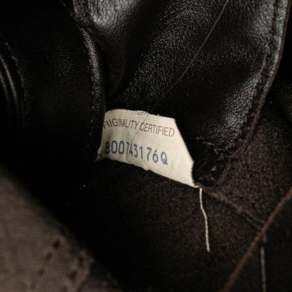 Bottega Veneta Intrecciato Crossbody Shoulder Bag Dark Brown Leather Women