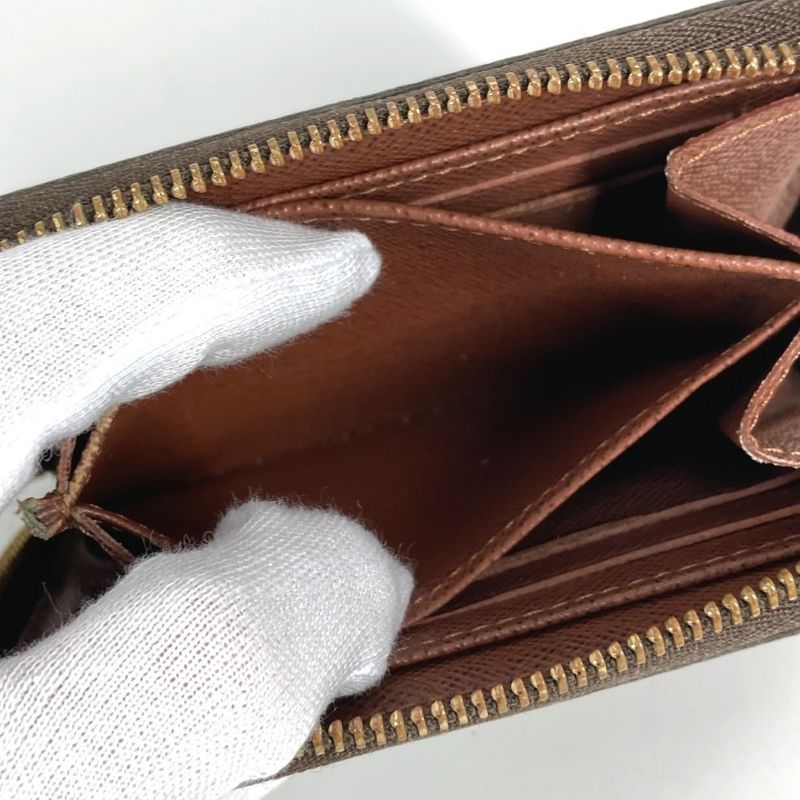 Louis Vuitton Coin Case Zippy Coin Purse M60067 Monogram Canvas Brown
