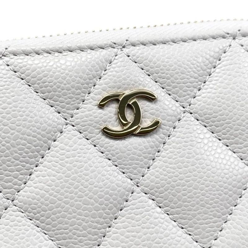 Chanel Card Case Coin Case Coin Purse Ap0221 Matelasse Caviar Skin Coco Mark