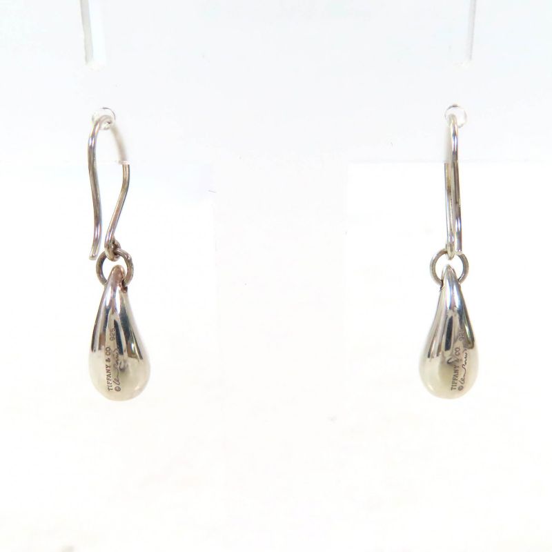 Tiffany & Co Elsa Peretti Teardrop Earrings Accessory Sv925 Hooks For Both Ears
