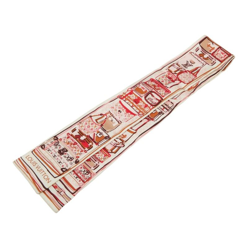 Louis Vuitton Monogram Mal Bandeau M74565 Pink Multicolor Silk Women Louis