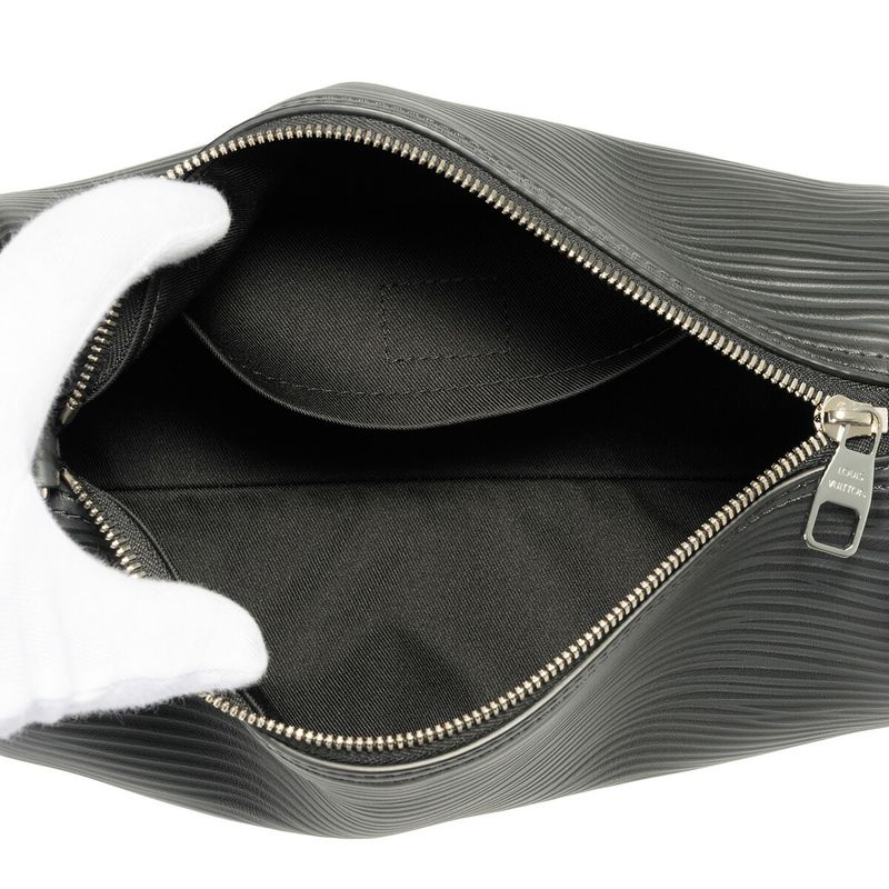 Louis Vuitton Shoulder Bag Soft Porochon PM Black