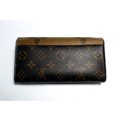 Louis Vuitton Monogram Giant Reverse Portefeuille Sarah Leather Bifold Wallet — view 2