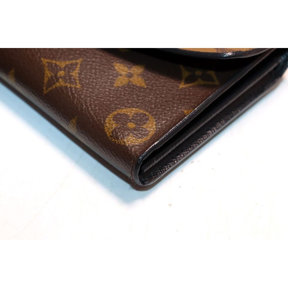 Louis Vuitton Monogram Giant Reverse Portefeuille Sarah Leather Bifold Wallet — view 5