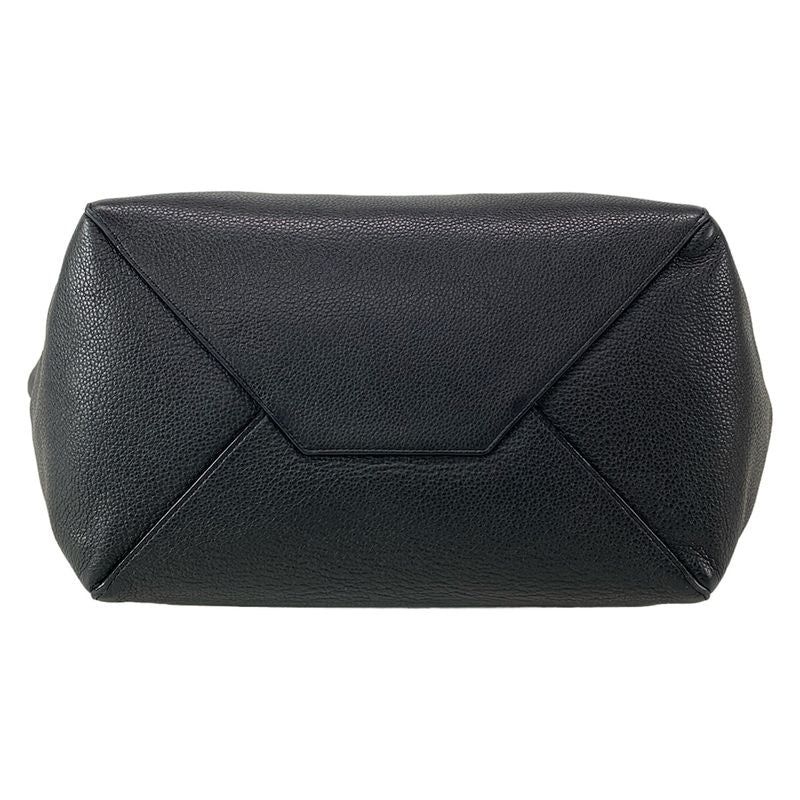 Celine Tote Bag Cabas Phantom Small With Belt Black Leather