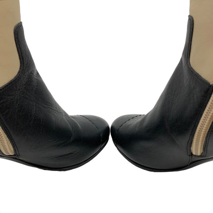 0180 Chanel Coco Mark Short Boots G31067 Size 34 Chanel Bicolor