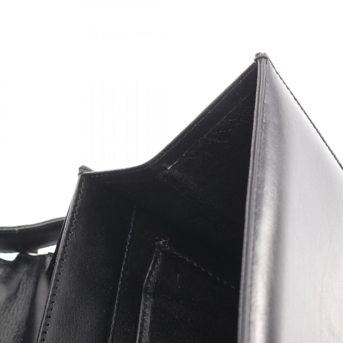 Celine Shoulder Bag Black Leather Carriage — view 12